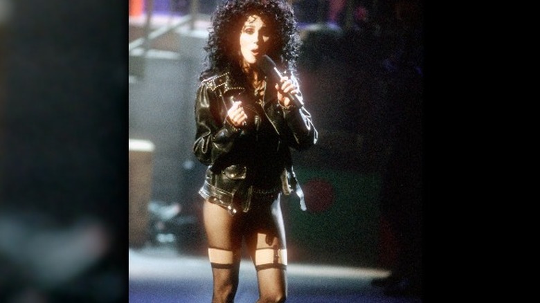 Cher performing