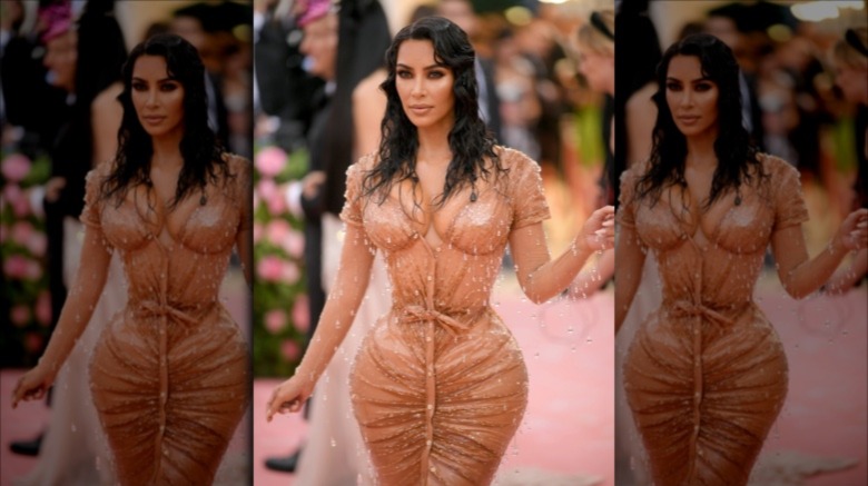 Kim Kardashian attending the 2019 Met Gala