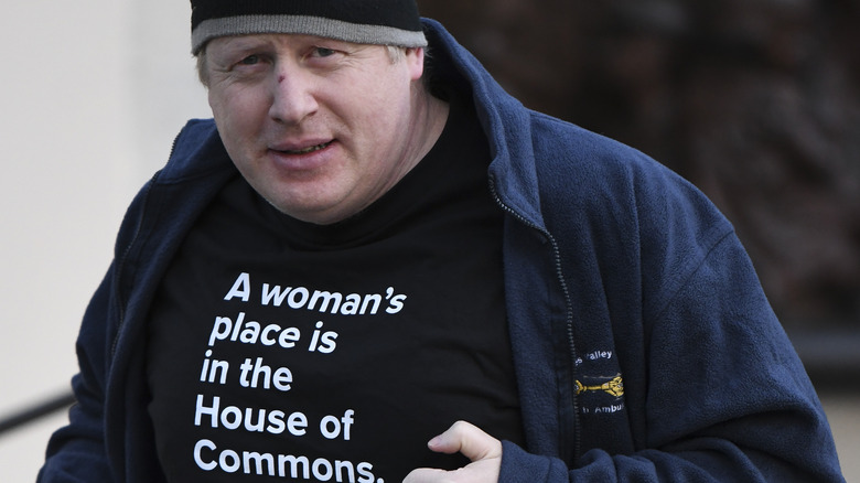 Boris Johnson jogging 