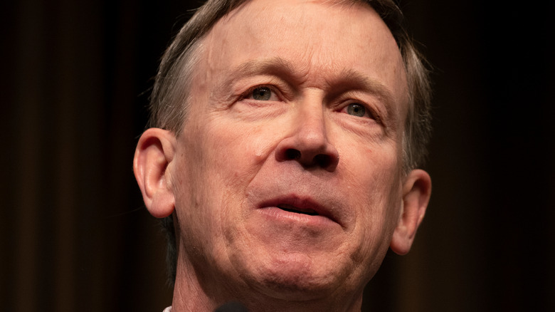 John Hickenlooper speaking at an event 