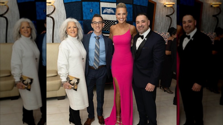 Carley Shimkus posing with others at Blue Lives Matter Gala