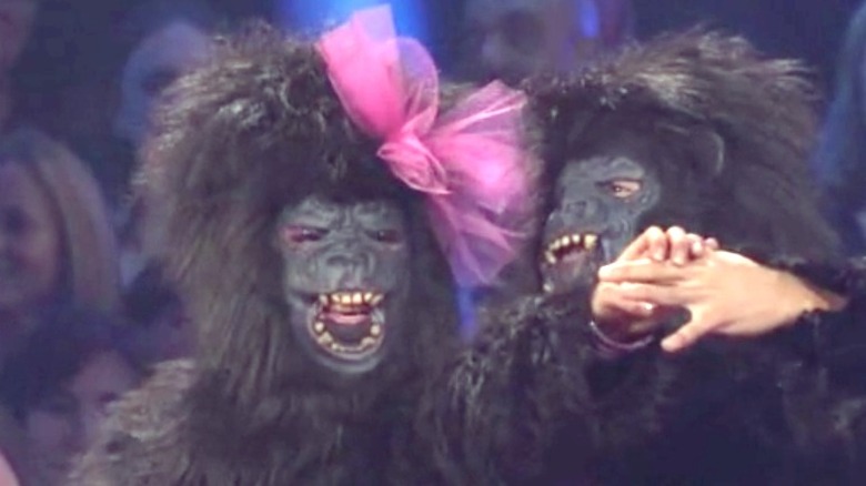 Bristol Palin and Mark Ballas in gorilla masks