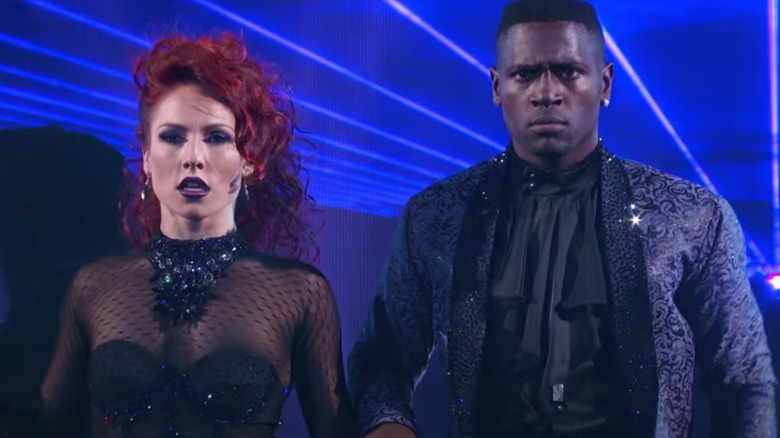 Sharna Burgess dancing with Antonio Brown