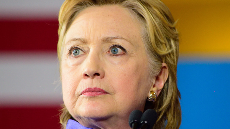 Hillary Clinton frowning 