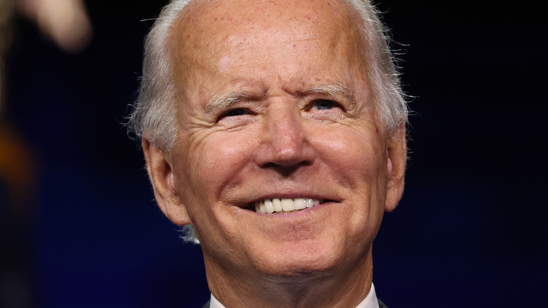 Joe Biden grinning 