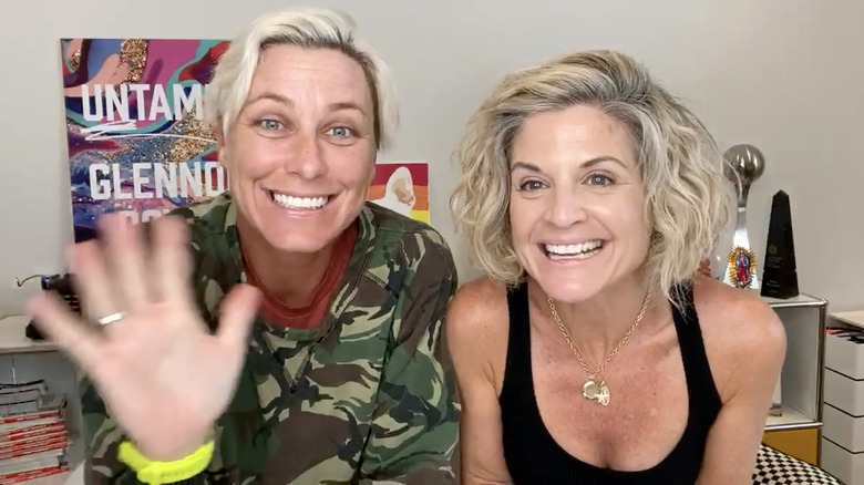 Abby Wamback and Glennon Doyle smiling