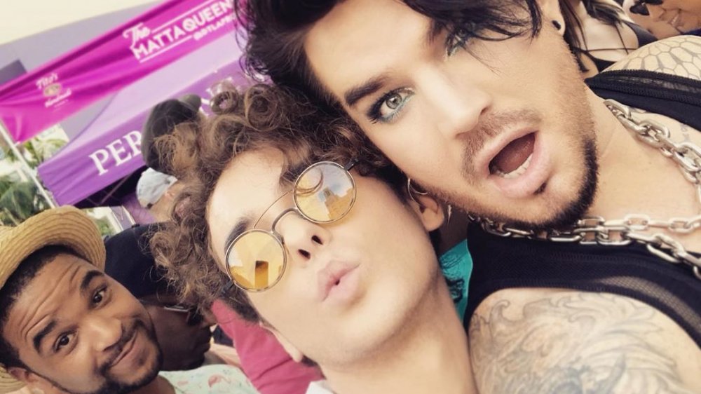 Javi Costa Polo and Adam Lambert in an Instagram selfie