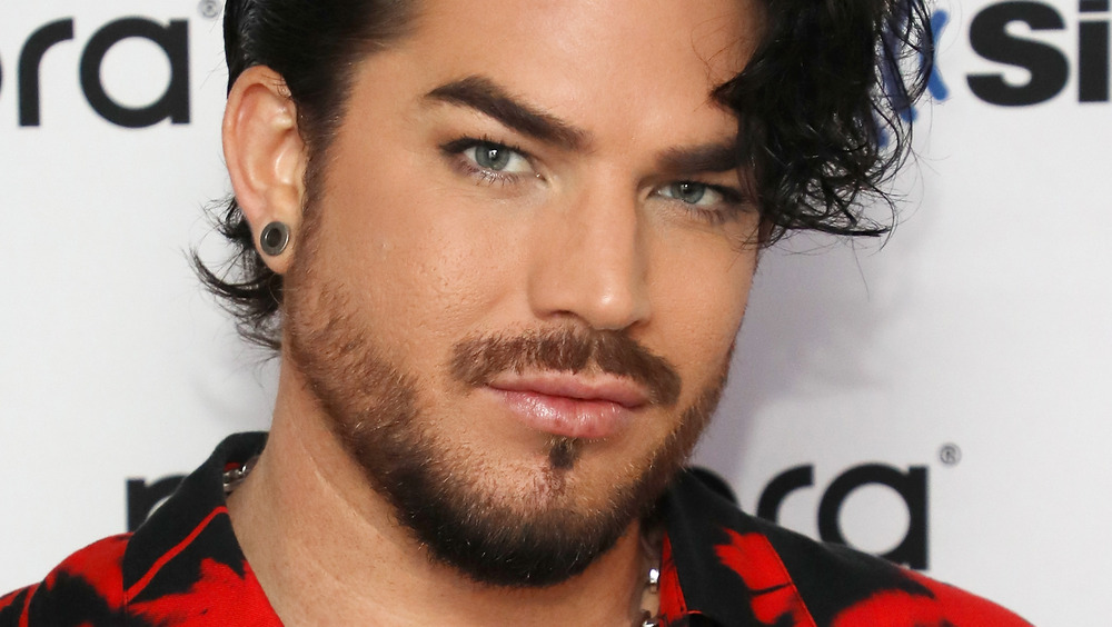 Adam Lambert looking serious 