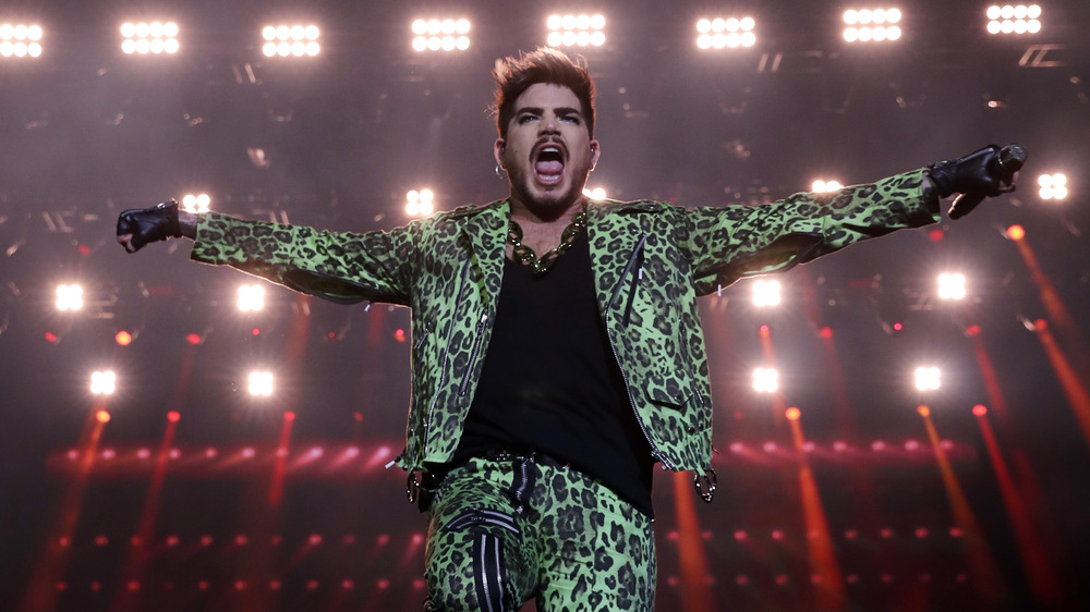 Adam Lambert performing 