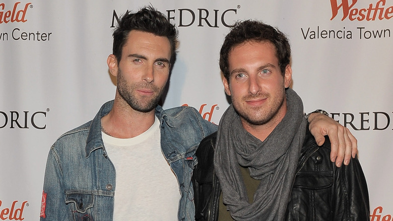 Adam Levine on the red carpet with Michael Levine