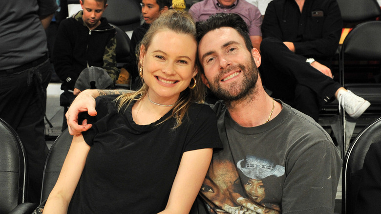 Behati Prinsloo and Adam Levine 