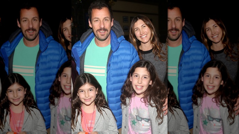 Sunny, Adam, Jackie, and Sadie Sandler posing together