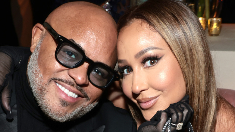 Adrienne Bailon and Israel Houghton at event