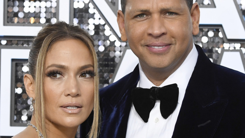 Jennifer Lopez Alex Rodriguez red carpet