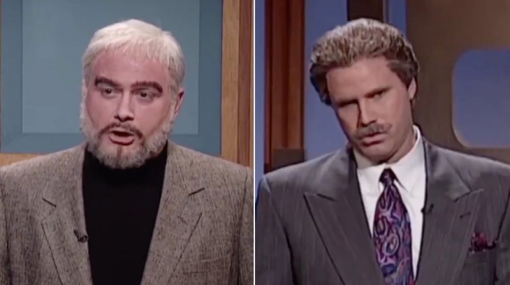 Darrell Hammond and Will Ferrell as Sean Connery and Alex Trebek