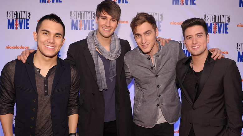 Big Time Rush smile at camera