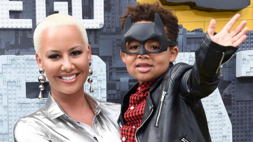 Amber Rose with son Sebastian Taylor Thomaz