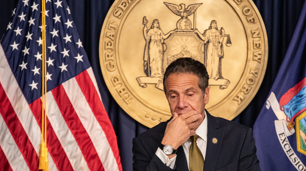 Andrew Cuomo frowning