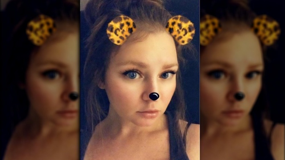 Anna Delvey using a Snapchat filter