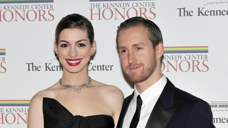 Anne Hathaway and Adam Shulman