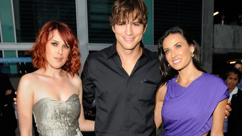 Rumer Willis, Ashton Kutcher, Demi Moore