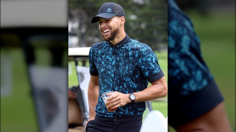 Steph Curry at golf event