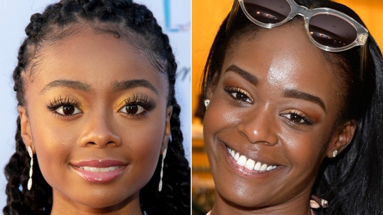 A composite image of Skai Jackson and Azealia Banks