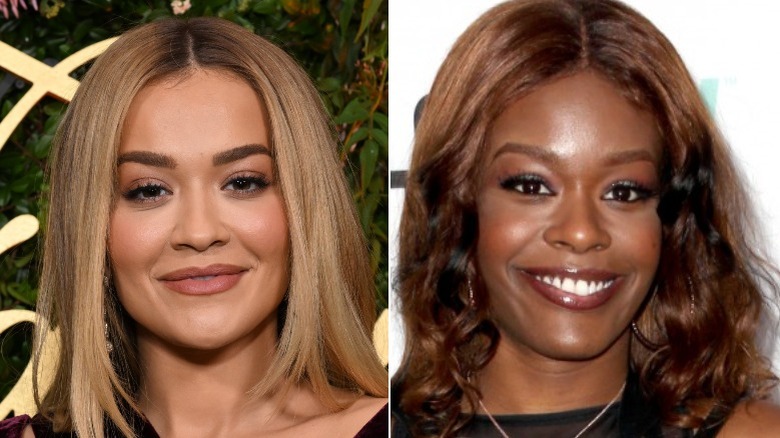 A composite image of Rita Ora and Azealia Banks