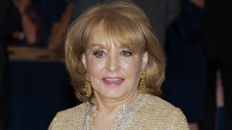 Barbara Walters pink lipstick