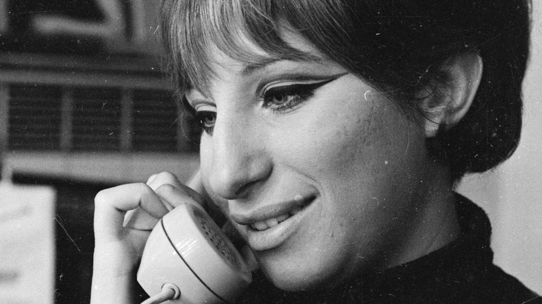 Young Barbra Streisand telephone