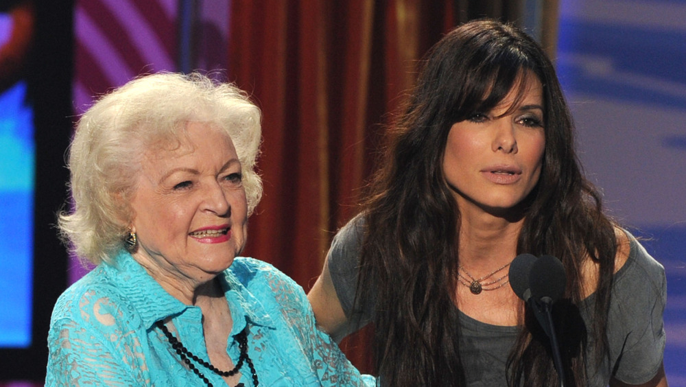 Betty White and Sandra Bullock at the 2010 Teen Choice Awards