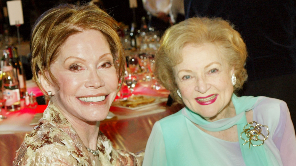 Mary Tyler Moore and Betty White talking