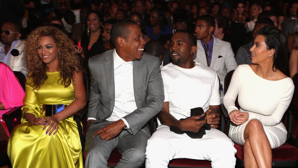 Beyonce, Jay-Z, Kanye West, and Kim Kardashian West