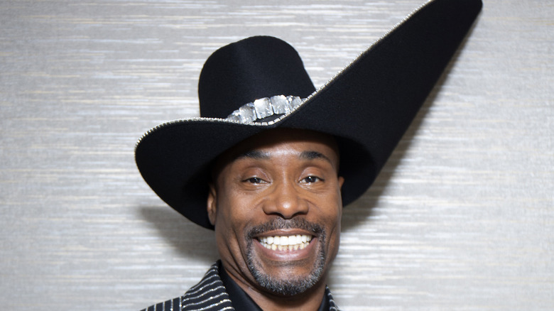 Billy Porter oversized hat