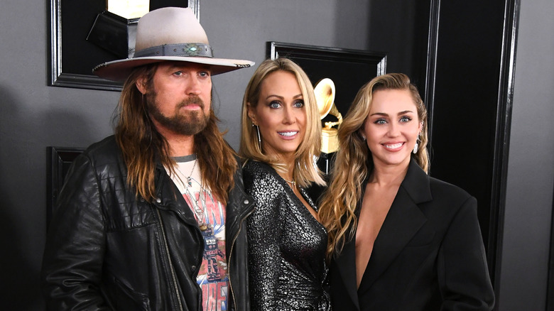 Billy Ray Cyrus, Tish Cyrus, Miley Cyrus, 2019 Grammys photo 