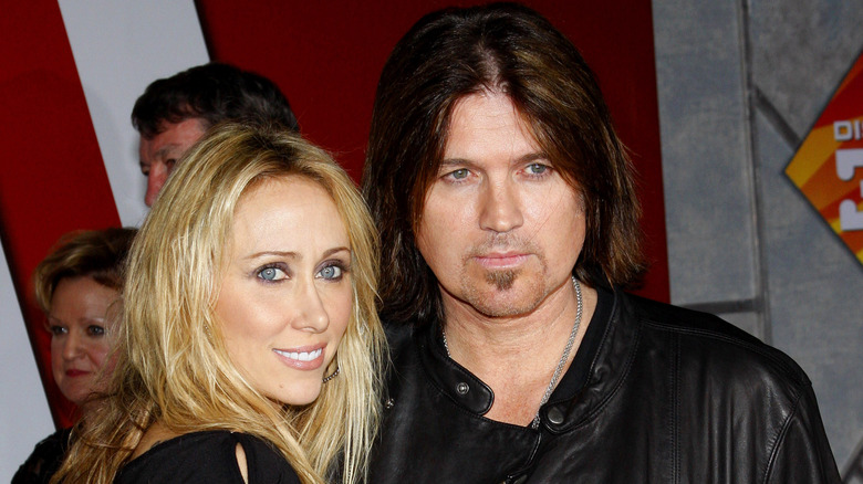 Tish Cyrus, Billy Ray Cyrus, posing in 2008 photo 