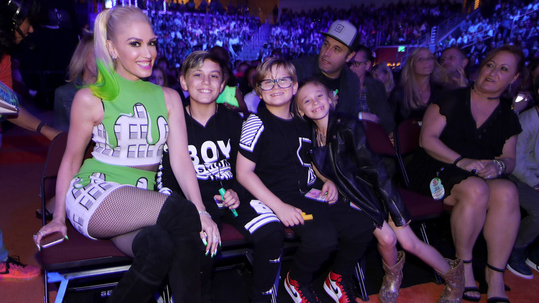 Gwen Stefani with her sons