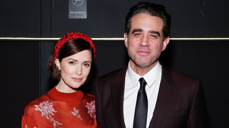 Rose Byrne and Bobby Cannavale smiling