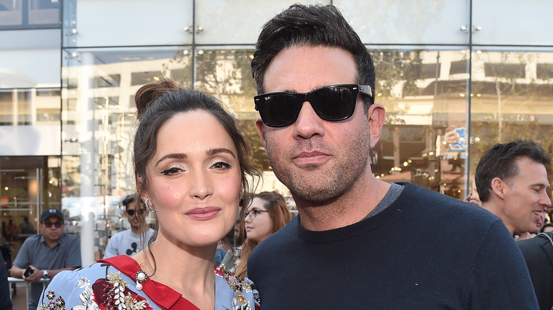 Rose Byrne and Bobby Cannavale smiling