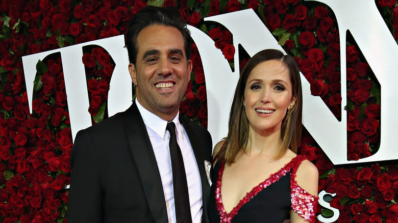 Bobby Cannavale and Rose Byrne grinning