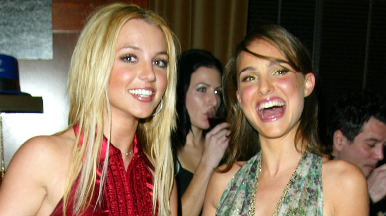Britney Spears and Natalie Portman smiling