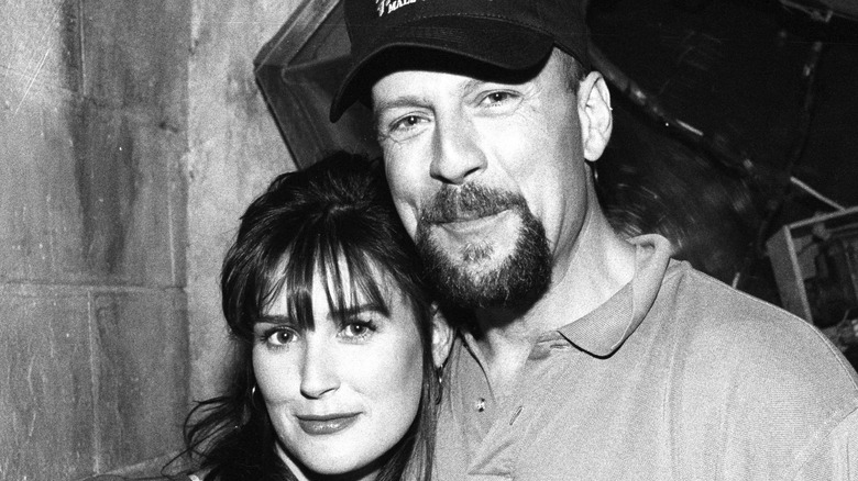 Demi Moore and Bruce Willis posing together