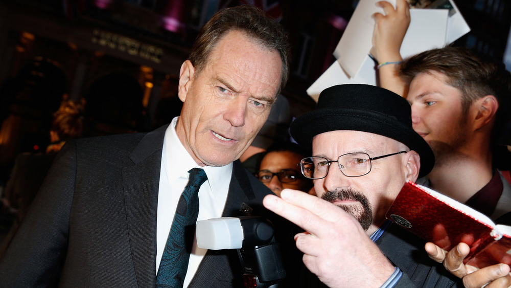 Bryan Cranston with Breaking Bad fans