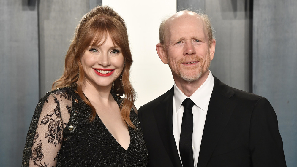 Bryce Dallas Howard smiles with her dad Ron Howard in 2020