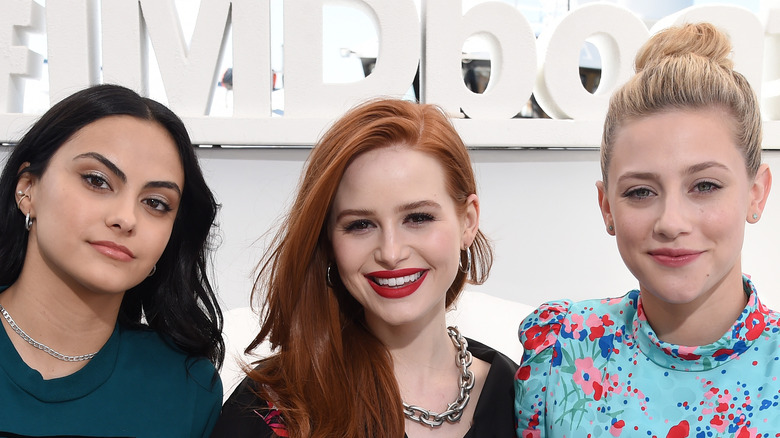 Camila Mendes, Madelaine Petsch and Lili Reinhart at the IMDboat event