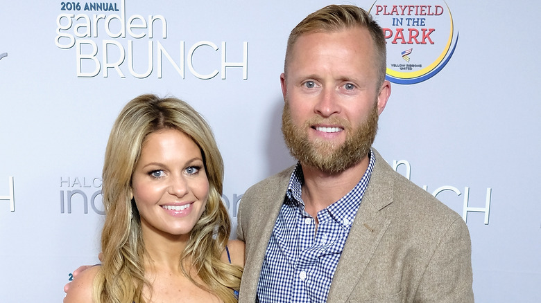 Candace Cameron Bure and Valeri Bure smiling