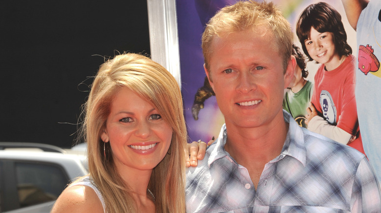 Candace Cameron Bure and Valeri Bure smiling