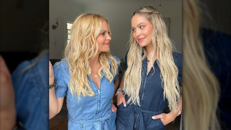 Candace Cameron Bure, Natasha Bure, matching denim