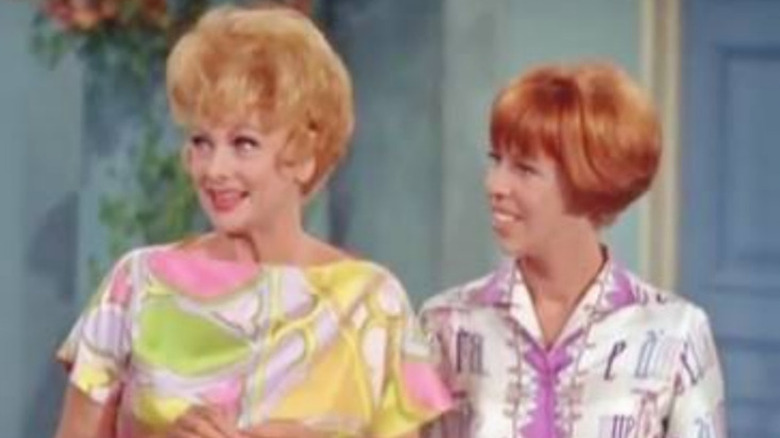 Lucille Ball and Carol Burnett on The Lucy Show