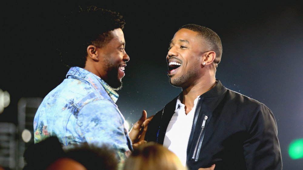 Chadwick Boseman and Michael B. Jordan